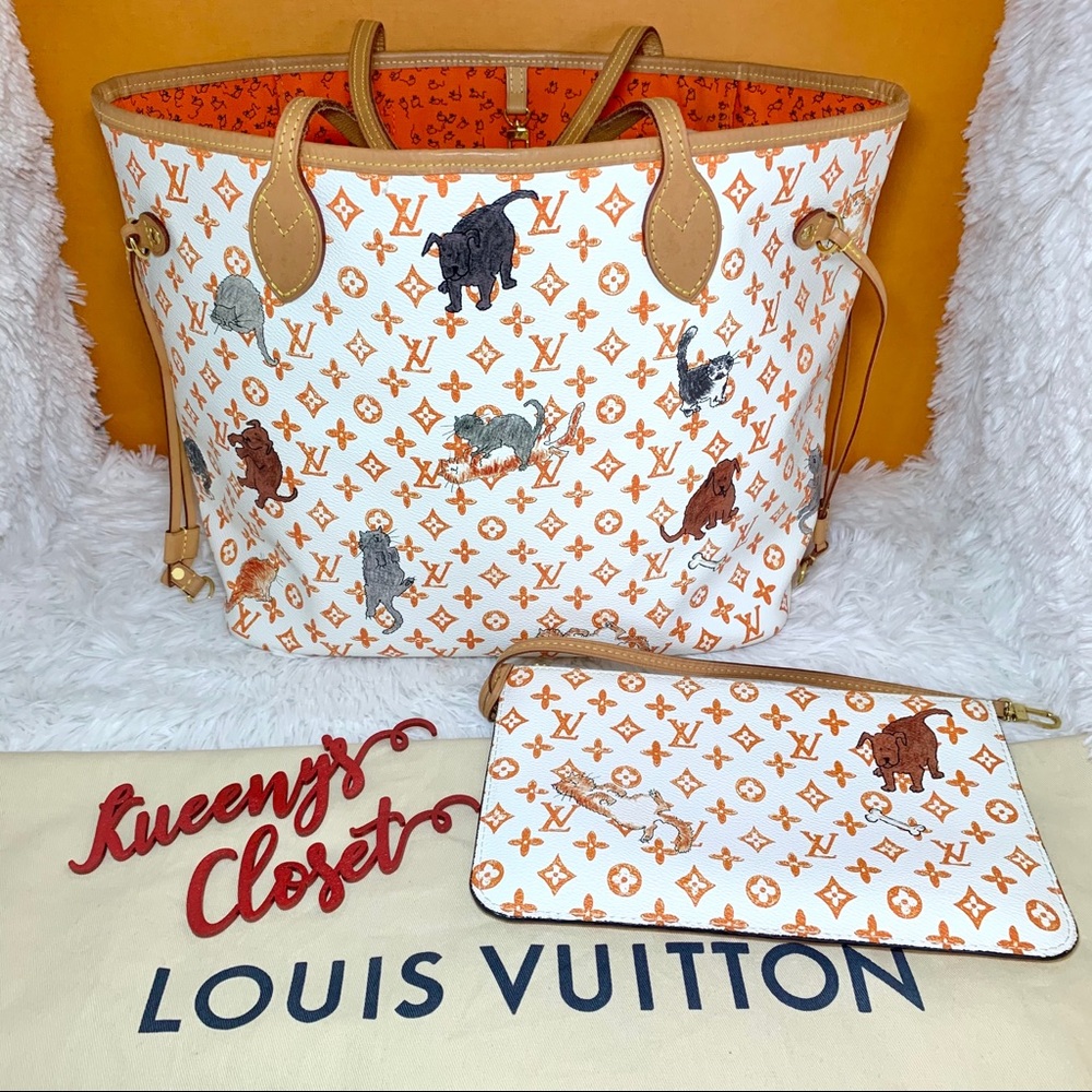 โSOLDโ Louis Vuitton Catogram Neverfull MM bag - Picture 1 of 12